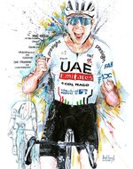 Marc Hirschi, UAE Team Emirates, gewinnt nach 236 km die 44. Austragung des Klassikers San Seb...jpg